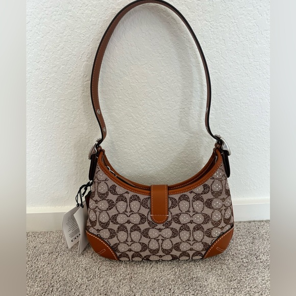 The Coach Originals Hamptons 2005 Crystal Signature Jacquard Hobo Bag NWT!🤎 - Picture 5 of 12